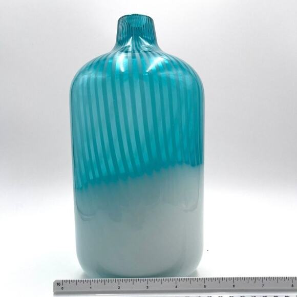MURANO handblown glass VASE 1970-1979 Made in Italy - Vintage / Collectible - Picture 5 of 14